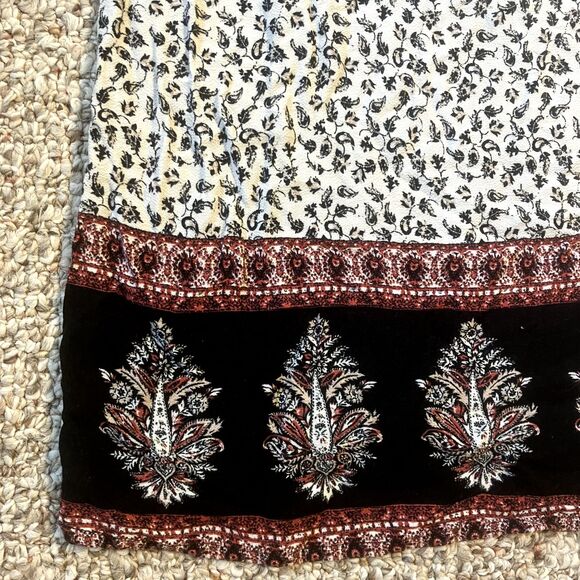 Rewind Womens Peasant Dress Size M Floral Boho Off Shoulder Tassel Ditsy - Picture 4 of 9